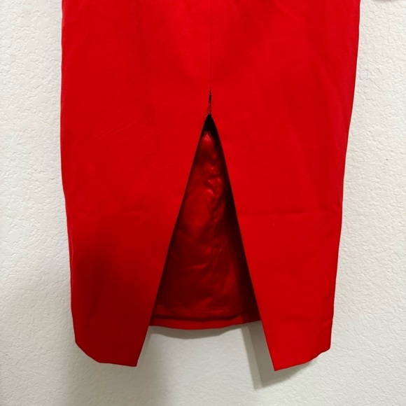 Bardot NWT Red Jasmine Off The Shoulder Split Cocktail Party Dress Size XXS/2 - Picture 7 of 7